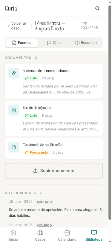 Curia document library preview